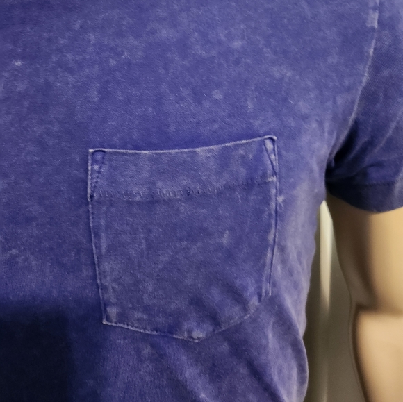 American Eagle Outfitters Purple Acid Wash Pocket Tee Size XS - Picture 3 of 7
